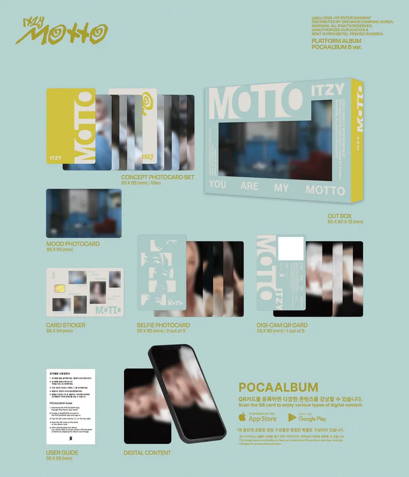 [랜덤] ITZY (있지) - [motto] (POCAALBUM Ver. ) (A/B Ver.) 3