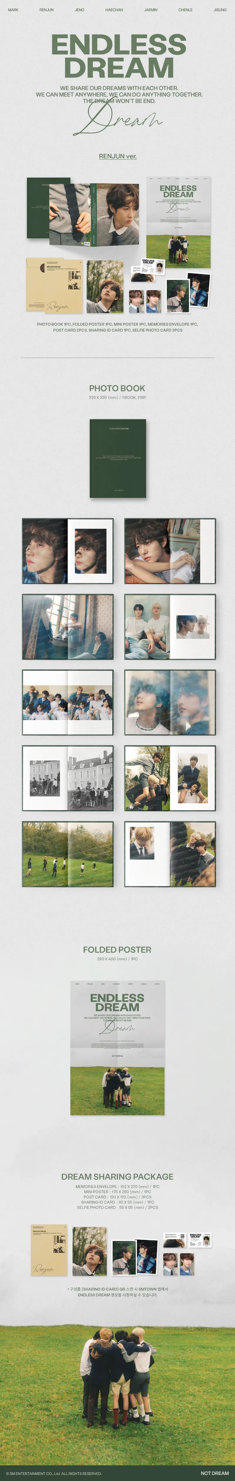 NCT DREAM PHOTO BOOK [ENDLESS DREAM]_RENJUN ver. 2
