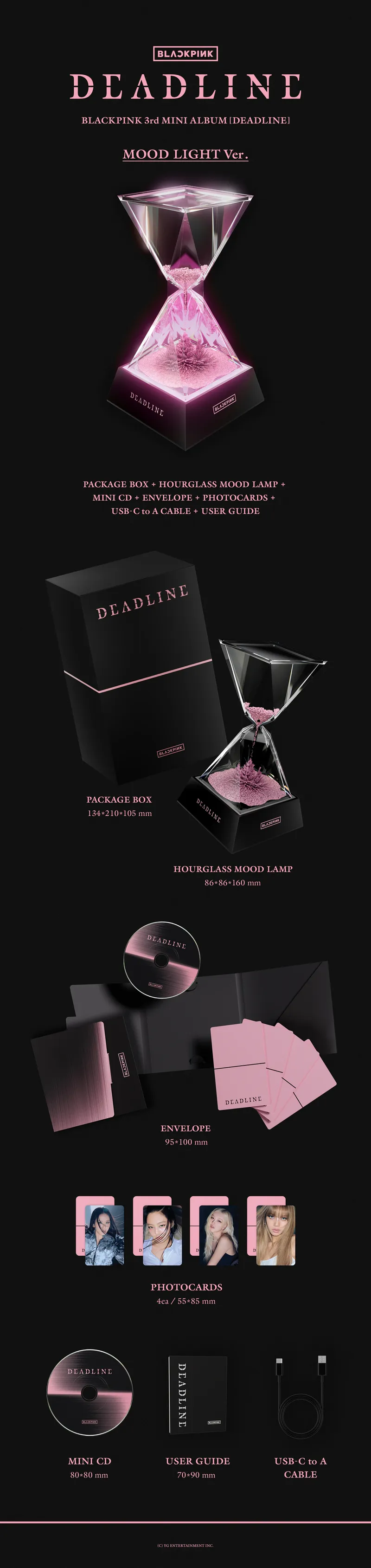 블랙핑크 (BLACKPINK) - 3rd MINI ALBUM [DEADLINE] (MOOD LIGHT Ver.) 2