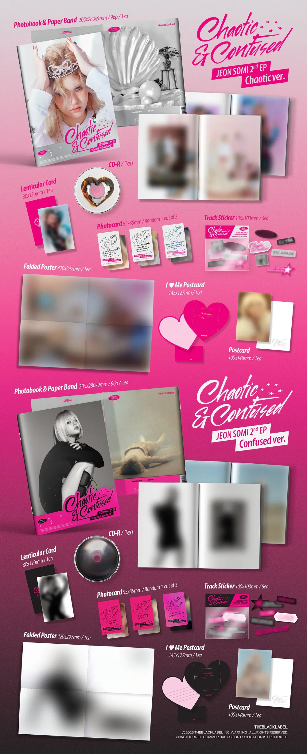 [세트] 전소미 (JEON SOMI) - 2nd EP ALBUM [Chaotic & Confused] 상세 이미지 2
