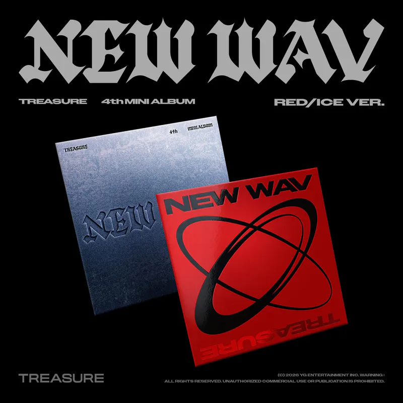 TREASURE - 4th MINI ALBUM [NEW WAV] RED VER. 2