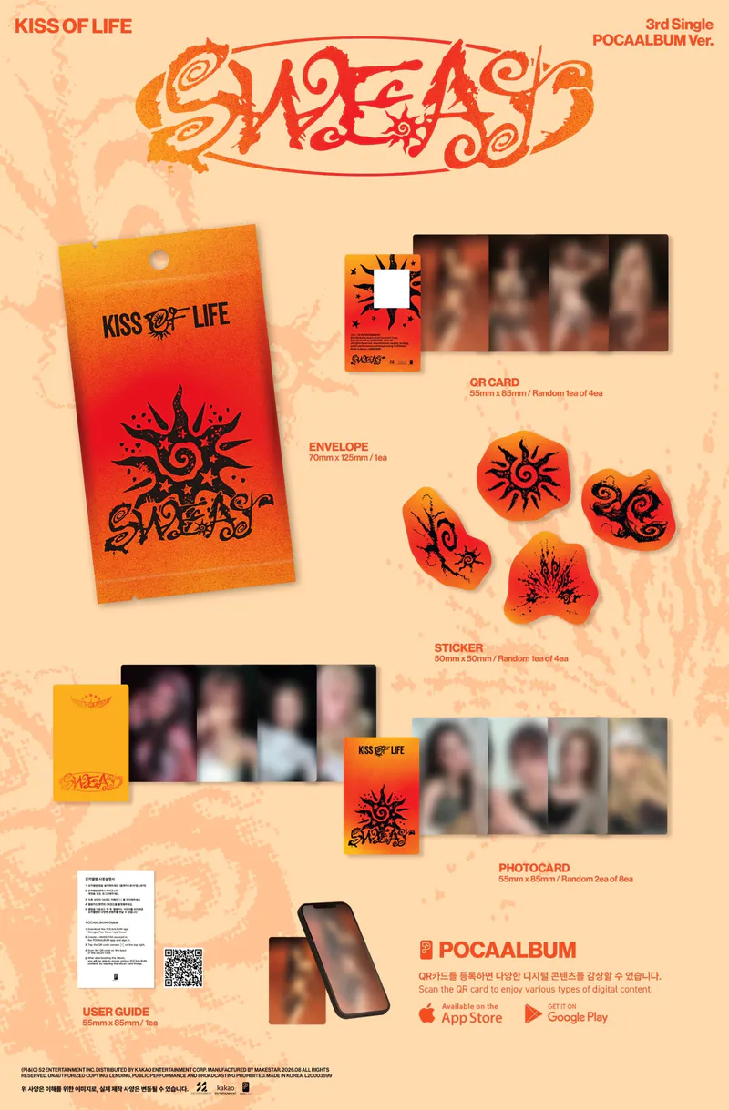 KISS OF LIFE - 3rd Single [SWEAT] (POCAALBUM Ver.) 2