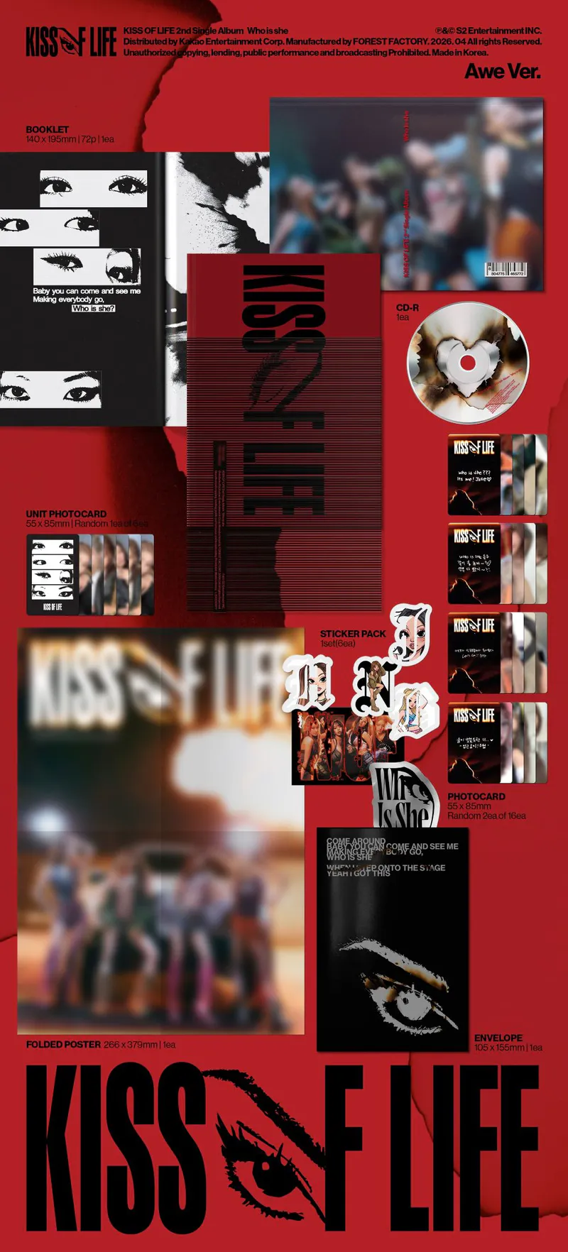 KISS OF LIFE (키스오브라이프) - 2nd Single Album [Who is she] (Awe Ver.) 2