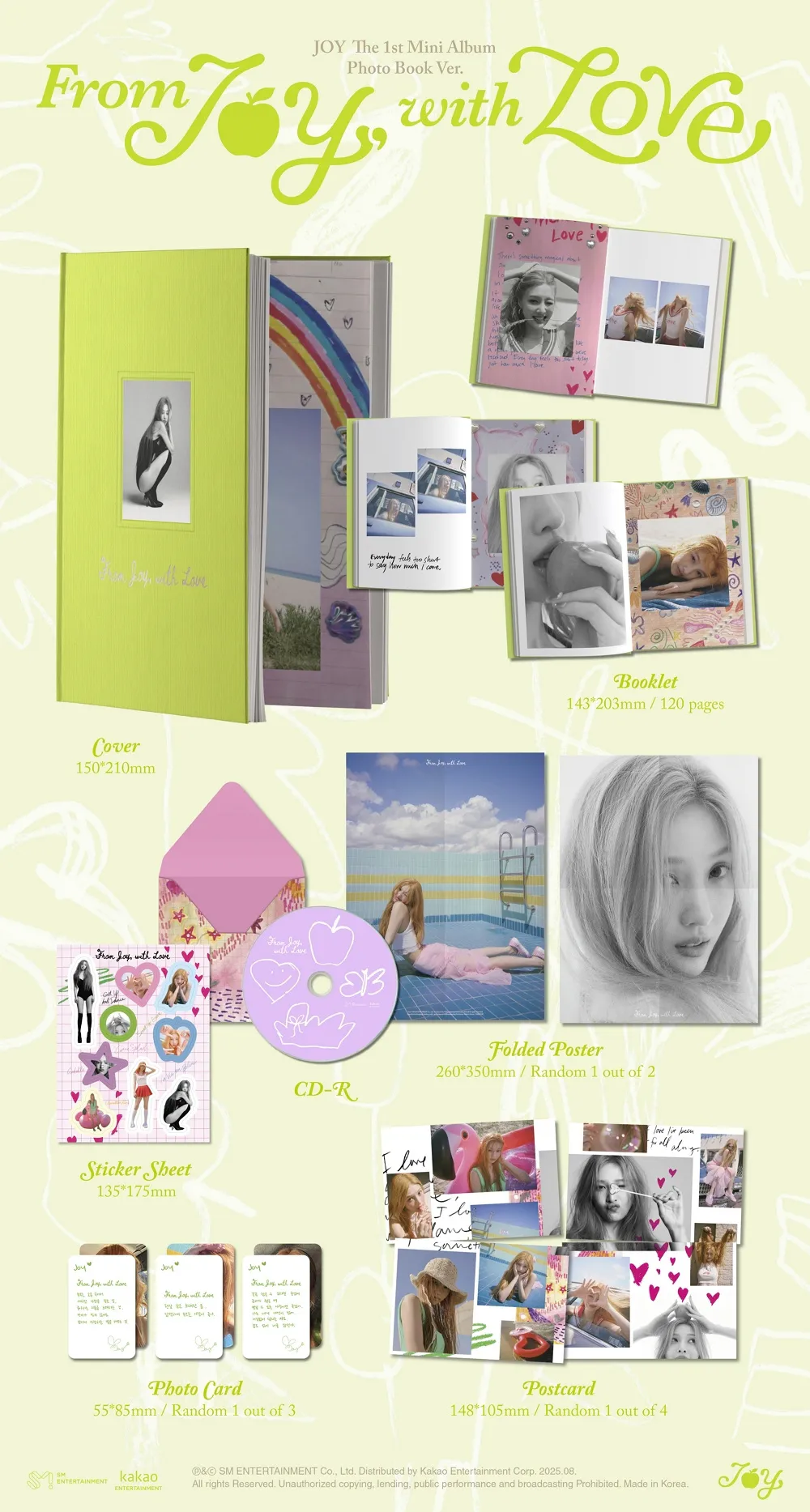 조이 - 미니 1집 [From JOY, with Love] (Photo Book Ver.) 상세 이미지 2