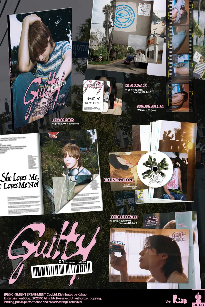 [랜덤] 태민 (TAEMIN) - 미니 4집 [Guilty] (Photo book Ver.) 상세 이미지 3