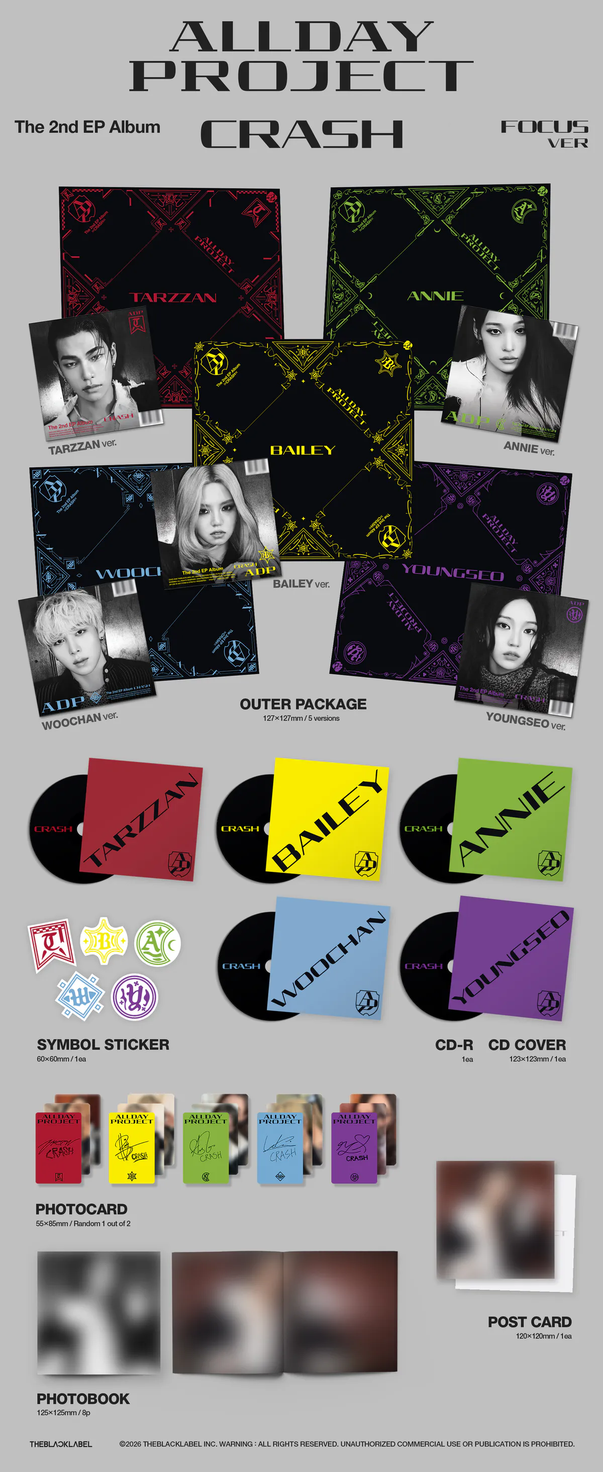 올데이 프로젝트 (ALLDAY PROJECT) - The 2nd EP Album [CRASH] (COMPLETE ver.) 상세 이미지 4