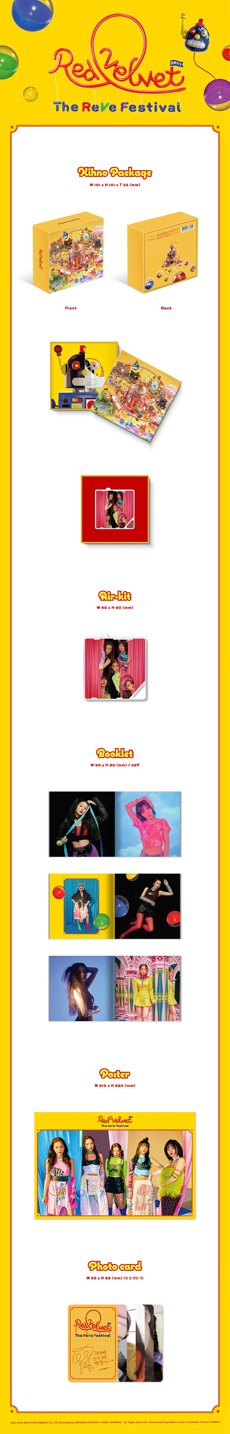 레드벨벳 (Red Velvet) - [The ReVe Festival - Day 1] (KiT ver.) 상세 이미지 2
