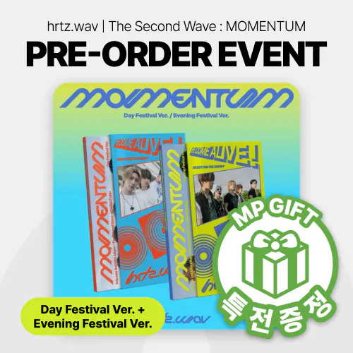 [특전증정/세트] hrtz.wav (하츠웨이브) - 미니 2집 [The Second Wave : MOMENTUM] (Evening Festival ver. + Day Festival Ver.)