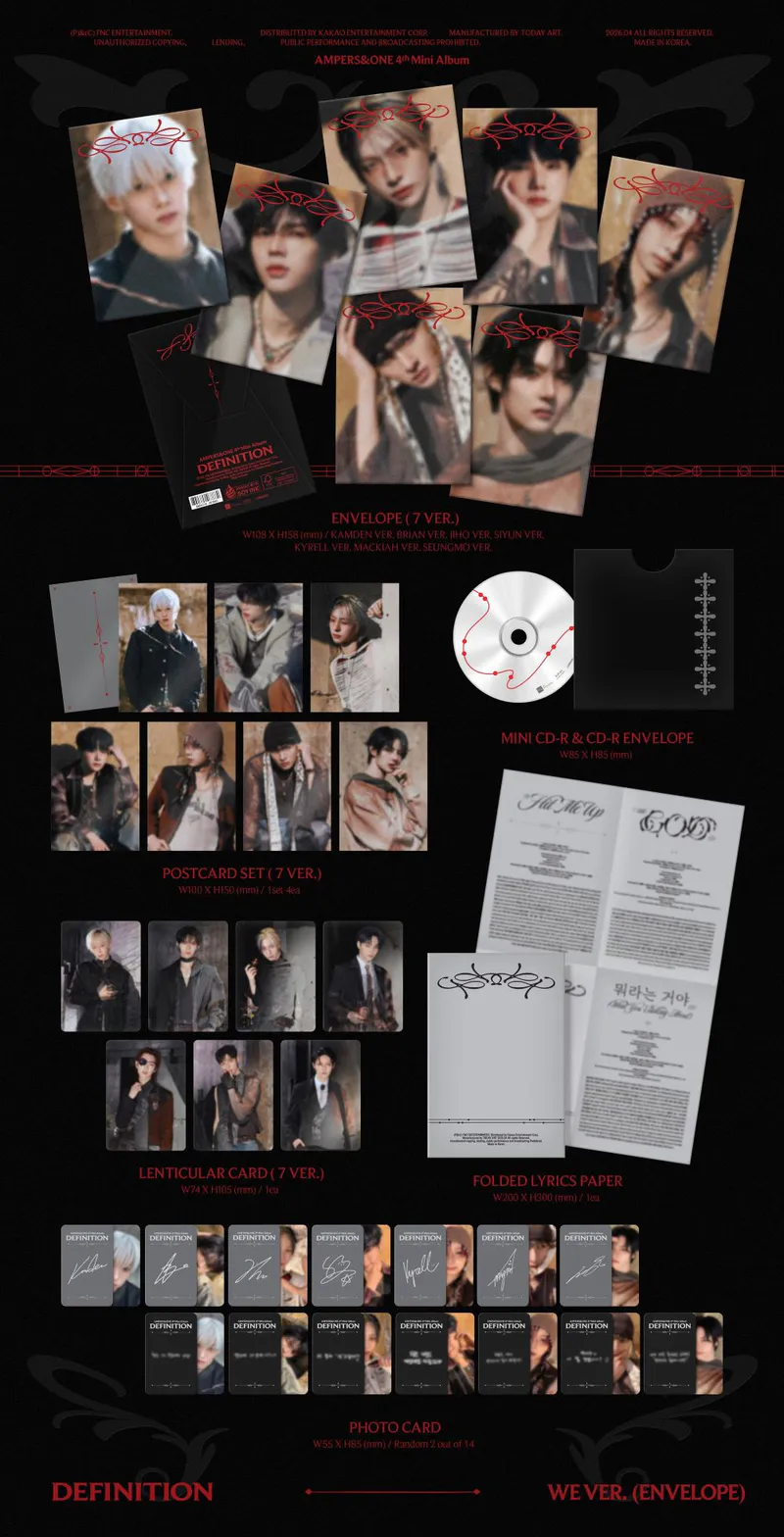 [랜덤] 앰퍼샌드원 (AMPERS&ONE) - 미니 4집 [DEFINITION] WE Ver. (CD) 2