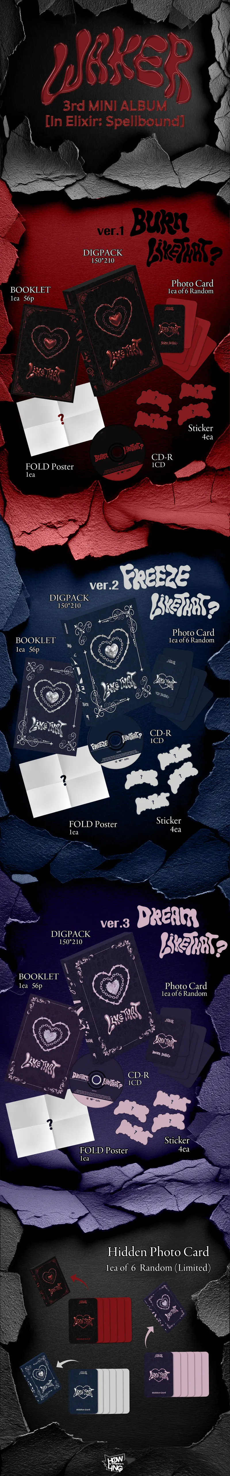WAKER(웨이커) - In Elixir: Spellbound (ver.3 DREAM LiKE THAT) 2