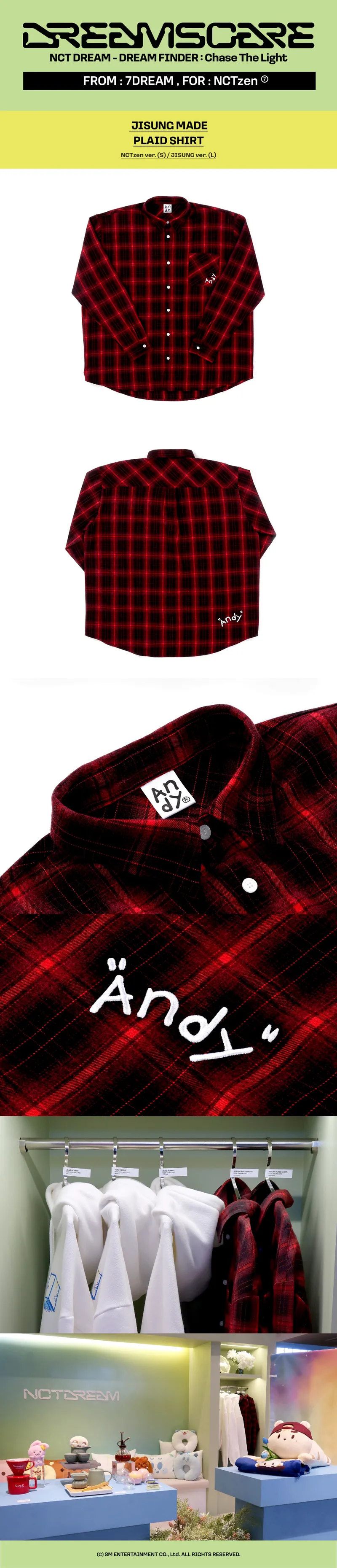 NCT DREAM 'DREAM FINDER : Chase The Light' 2nd MD - [JISUNG MADE] PLAID SHIRT 2