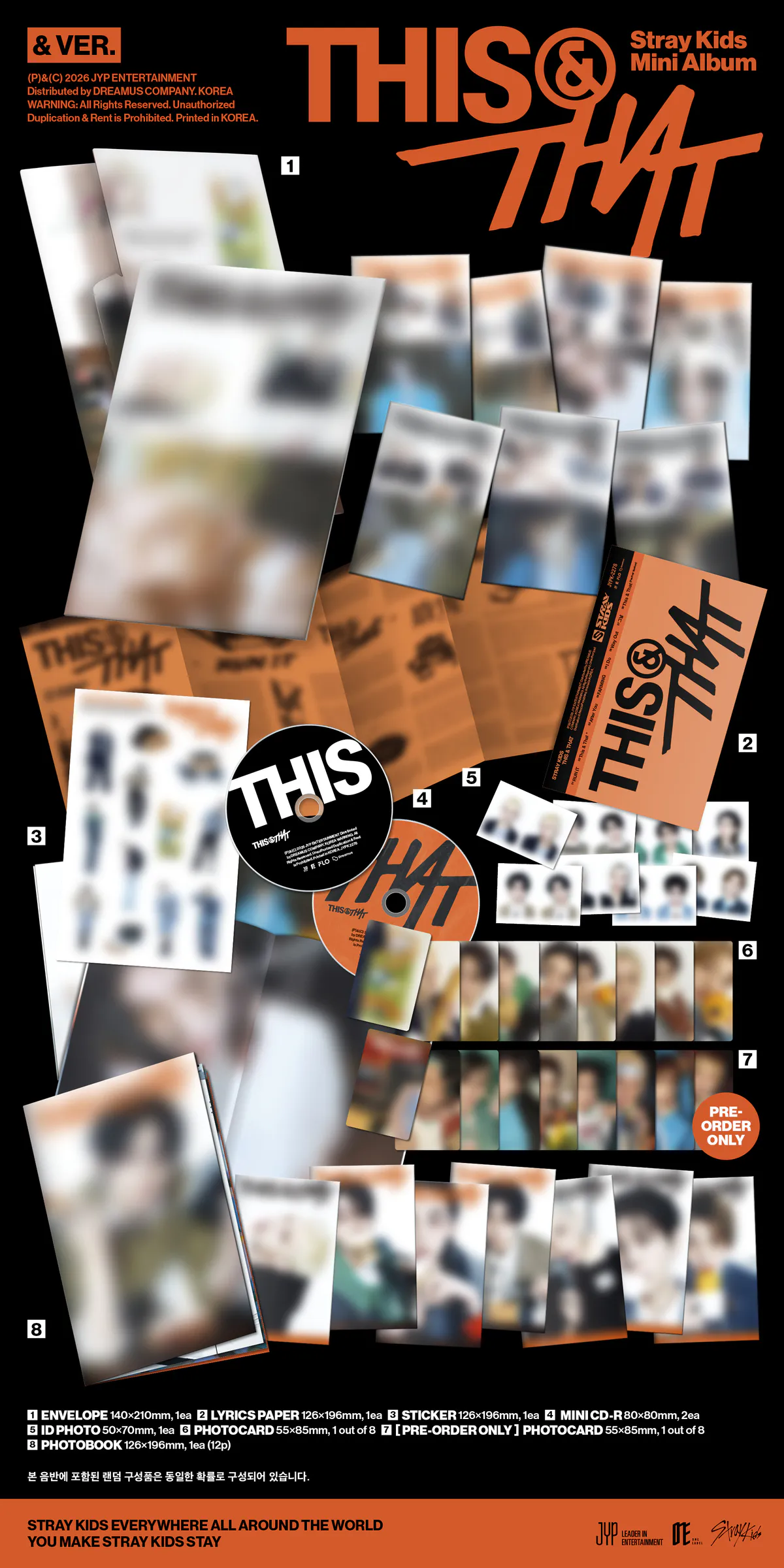 Stray Kids(스트레이 키즈) - THIS & THAT (& VER.)(개인반/8종) 상세 이미지 2