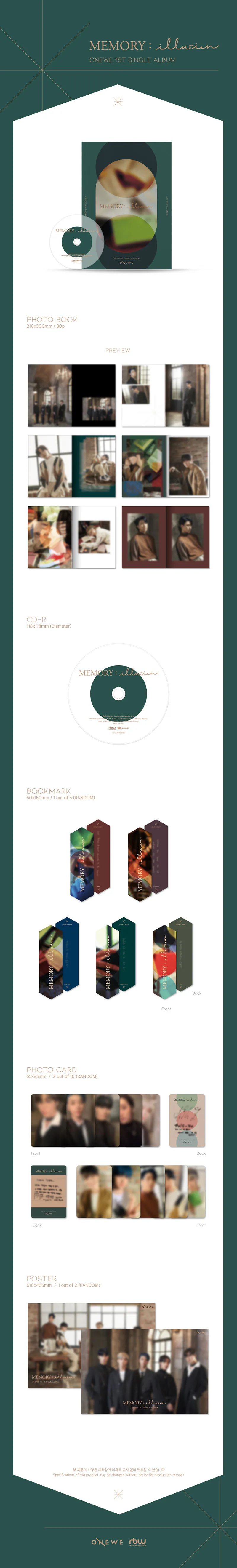 원위 (ONEWE) - 1st Single Album [MEMORY : illusion] 2