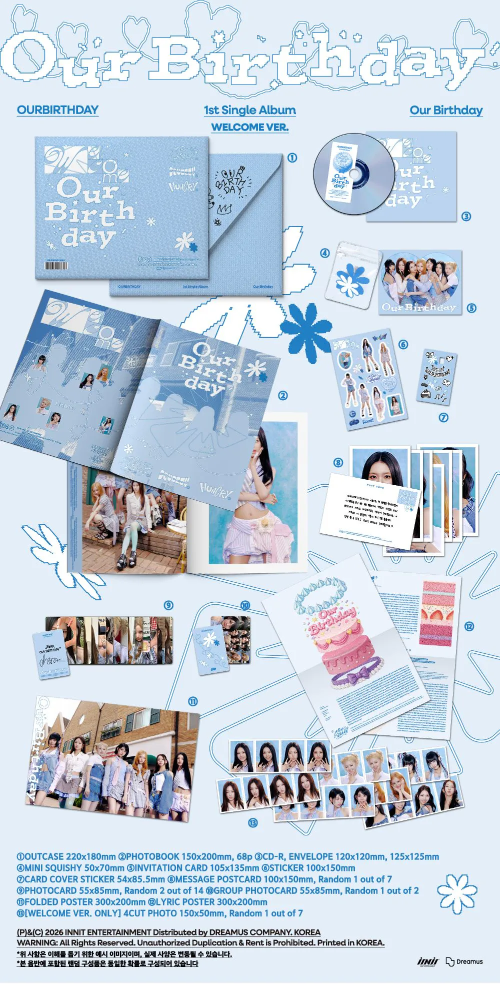 [특전증정/랜덤] OURBIRTHDAY (아워벌스데이) - [Our Birthday] 상세 이미지 3