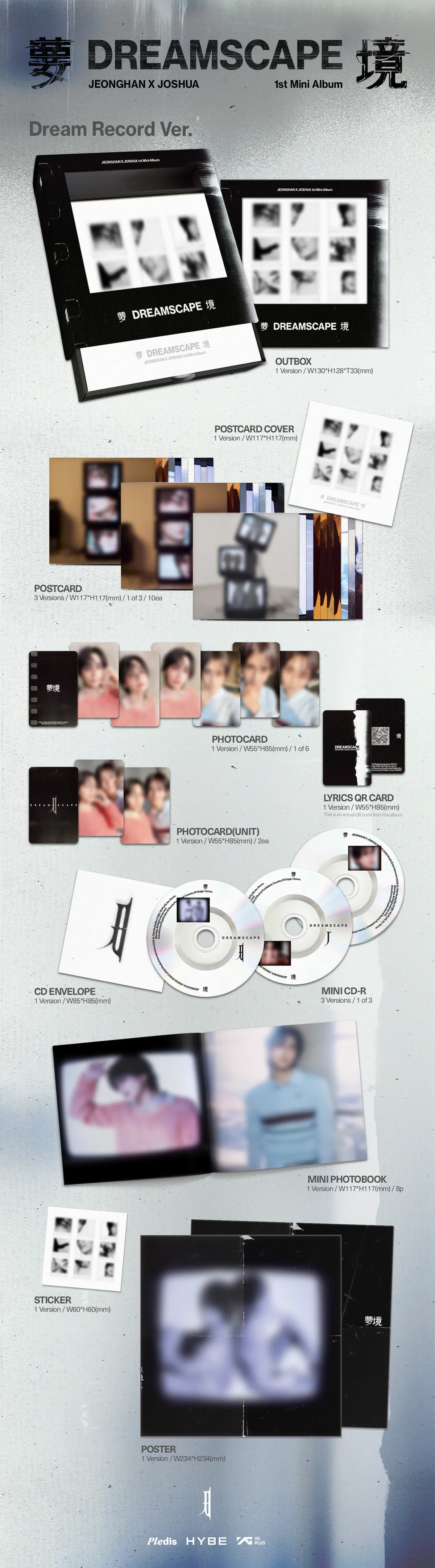 정한X조슈아 (SEVENTEEN) - 1st Mini Album ‘DREAMSCAPE' Dream Record Ver. 상세 이미지 2