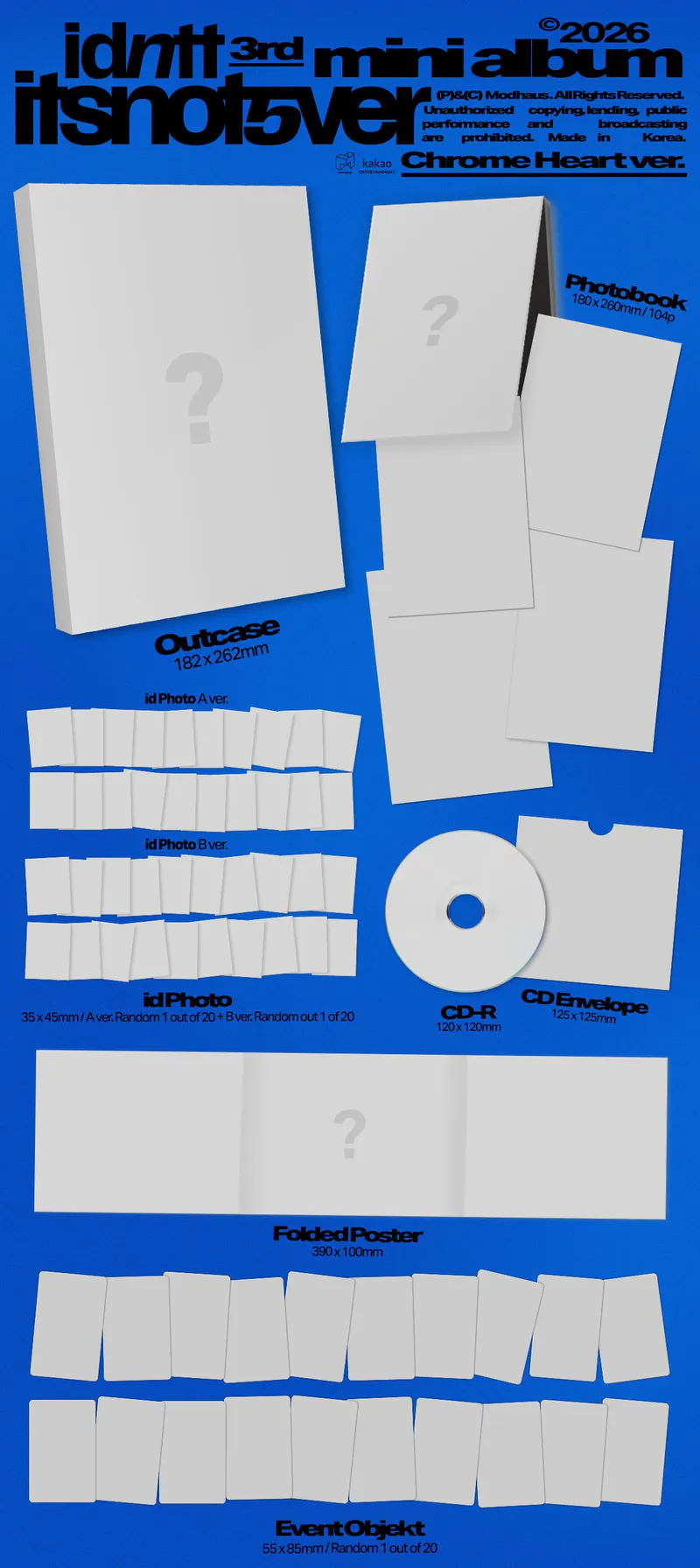 idntt(아이덴티티) - [itsnotover] (CD) (Chrome Heart ver.) 2