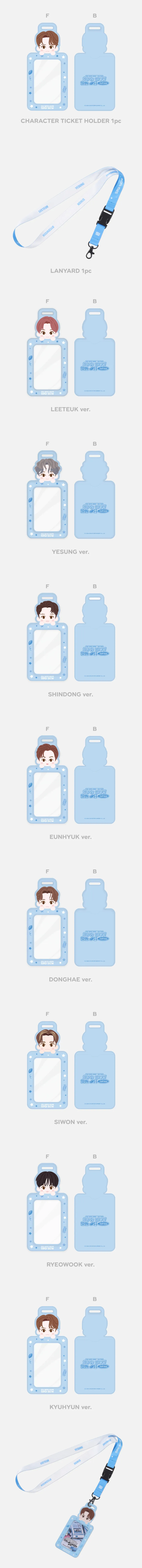 2024 SUPER JUNIOR [SUPER SHOW SPIN-OFF : Halftime] MD - CHARACTER TICKET HOLDER + LANYARD SET 상세 이미지 2