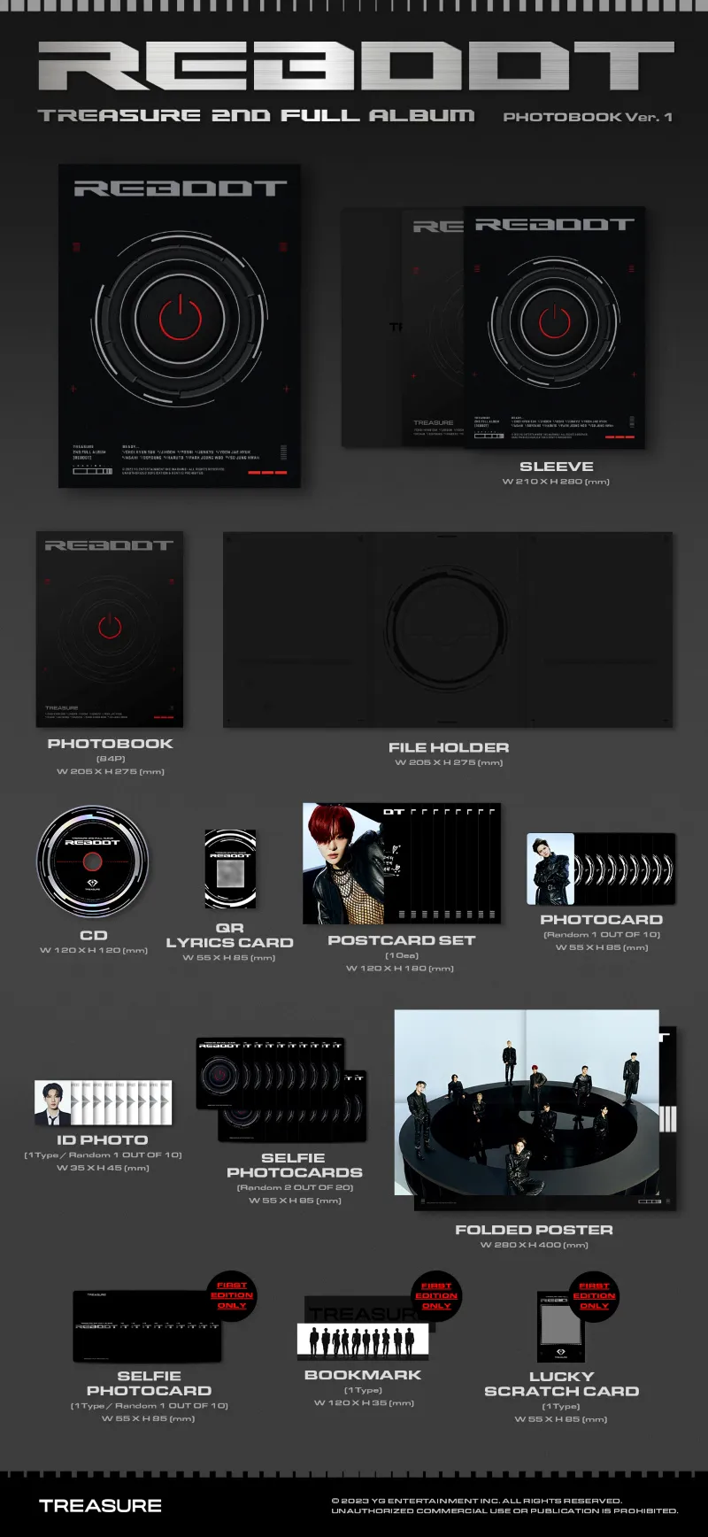 [랜덤] TREASURE (트레저) - 정규 2집 [REBOOT] (PHOTOBOOK ver.) 2