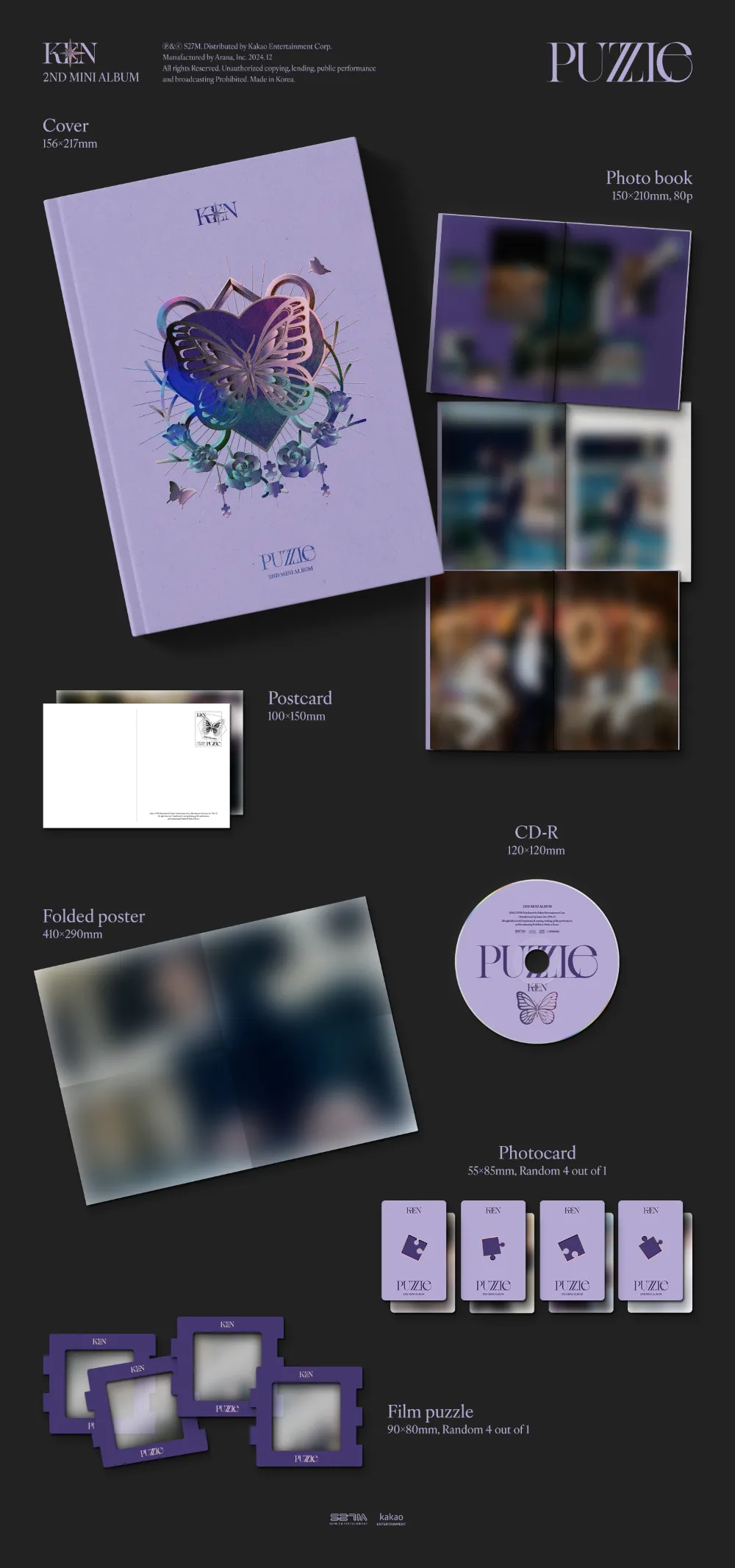켄 (KEN) - 미니 2집 [PUZZLE] (Photo book ver.) 상세 이미지 2