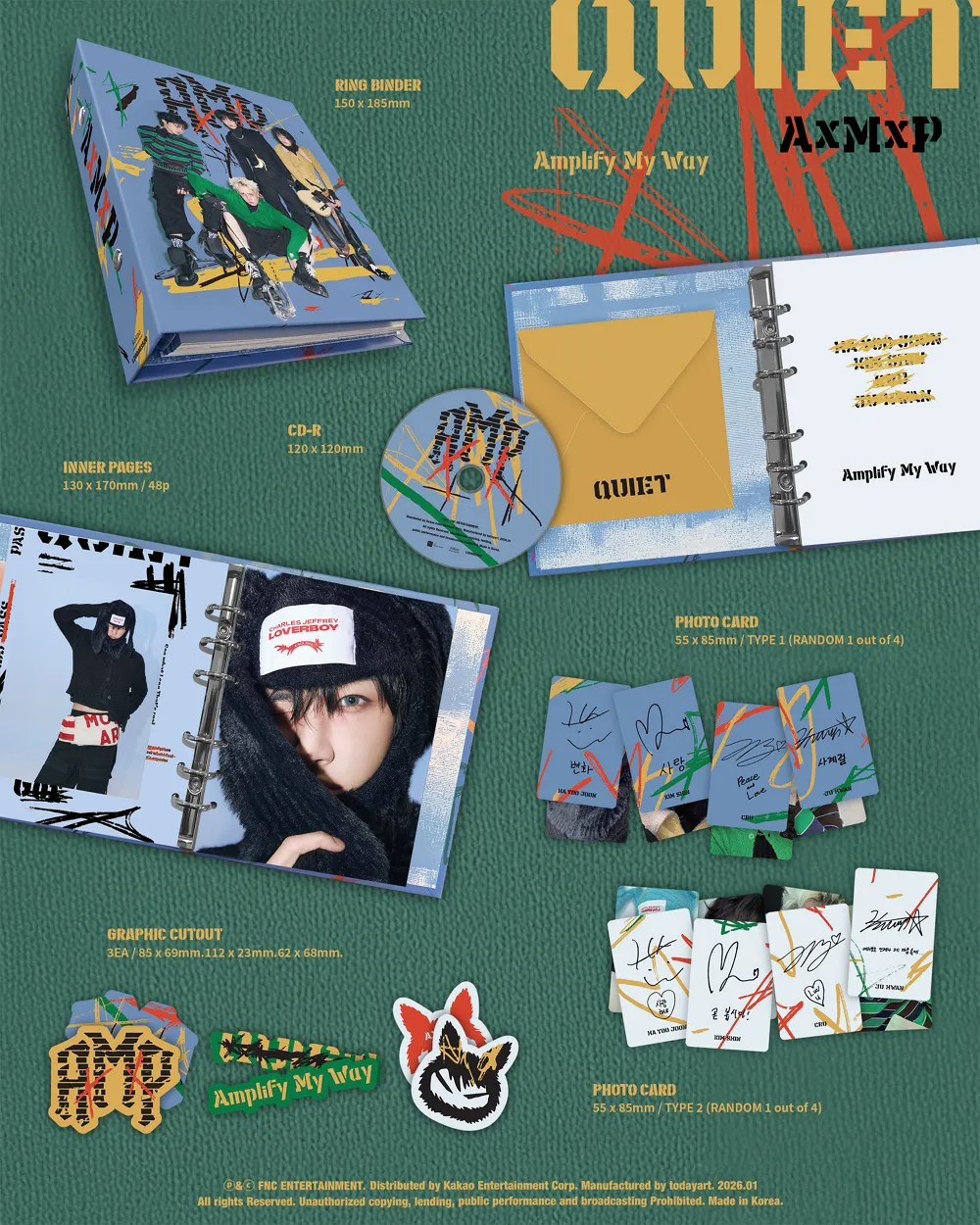 AxMxP (에이엠피) - 미니 1집 [Amplify My Way] (QUIET ver.) (CD) 상세 이미지 2