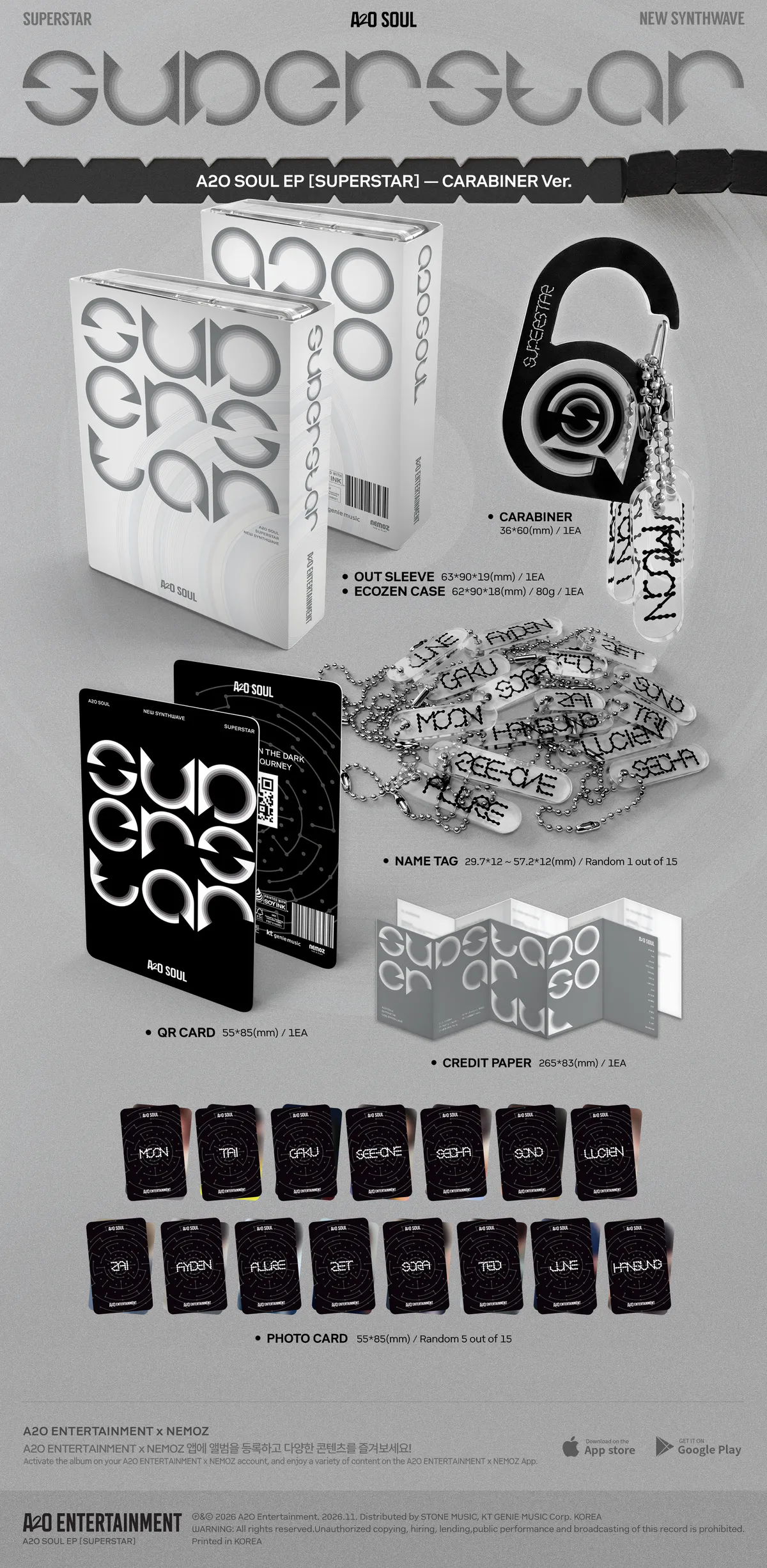 A2O SOUL - EP [SUPERSTAR] (CARABINER Ver.) 상세 이미지 2