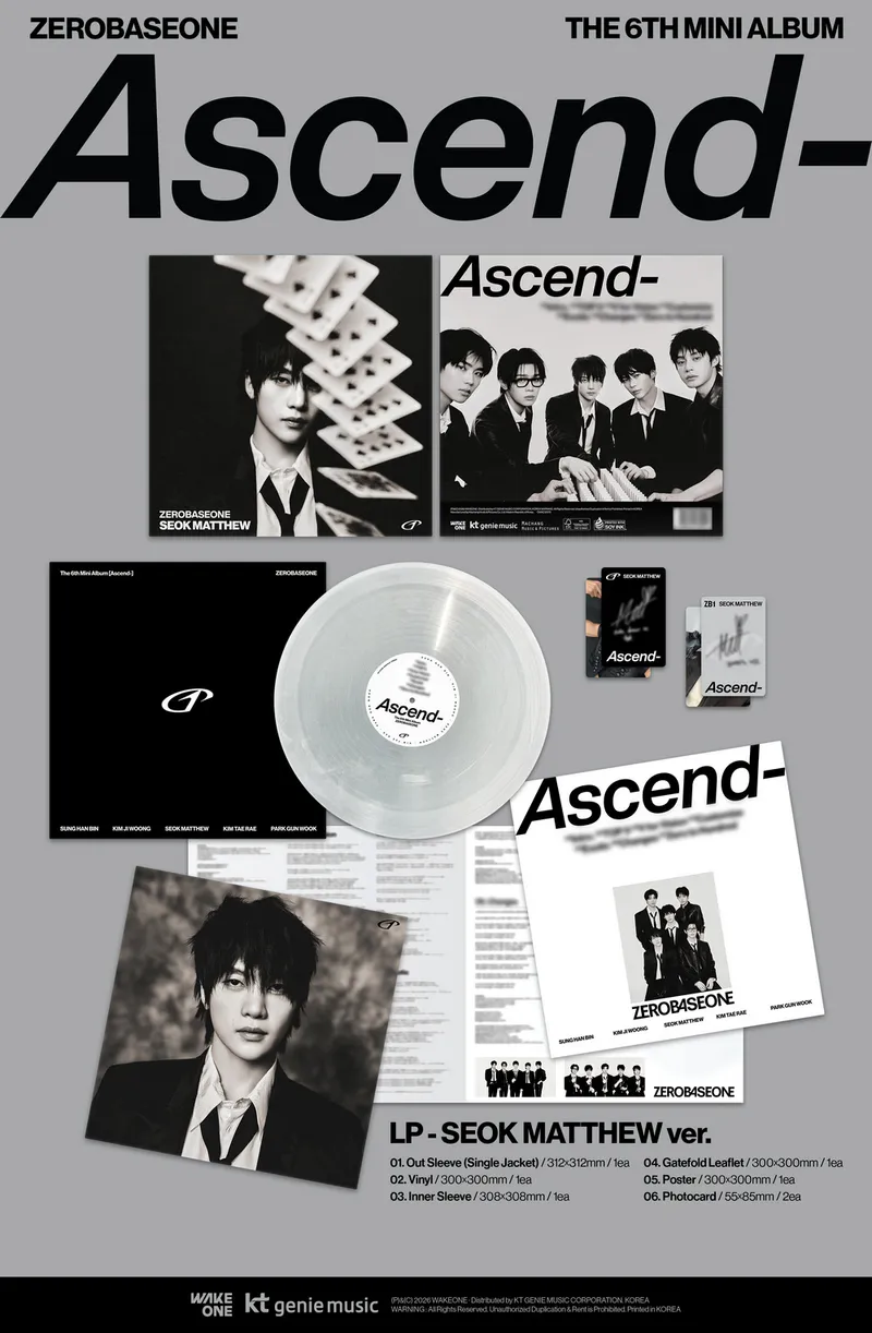 [세트] ZEROBASEONE - The 6th Mini Album [Ascend-] LP ver. (Limited Edition) 3