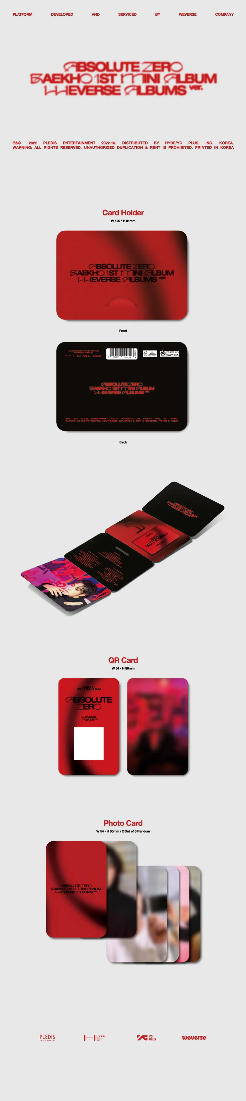 백호 (BAEKHO) - 미니1집 [Absolute Zero] (Weverse Albums ver.) 2