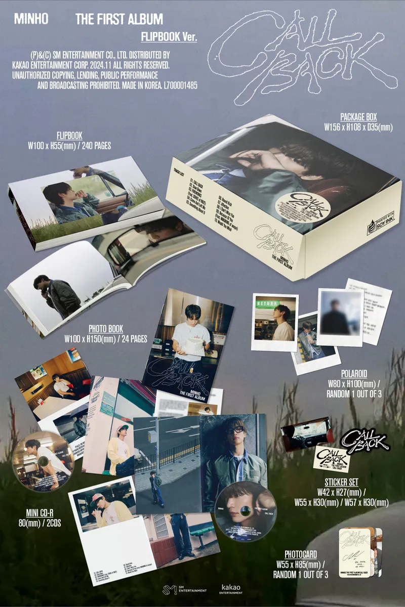 민호 (MINHO) - 정규 1집 [CALL BACK] (Flipbook Ver.) 2