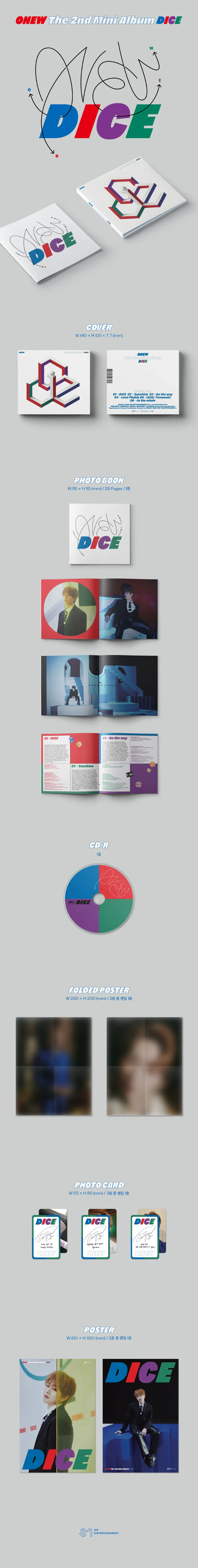 온유 (ONEW) - 미니 2집 [DICE] (Digipack Ver.) 2