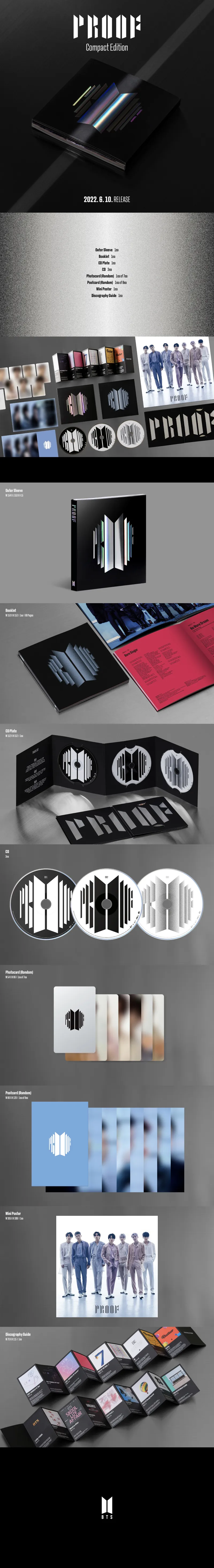 방탄소년단 (BTS) - 앤솔로지 앨범 [Proof] (Compact Edition) 상세 이미지 2