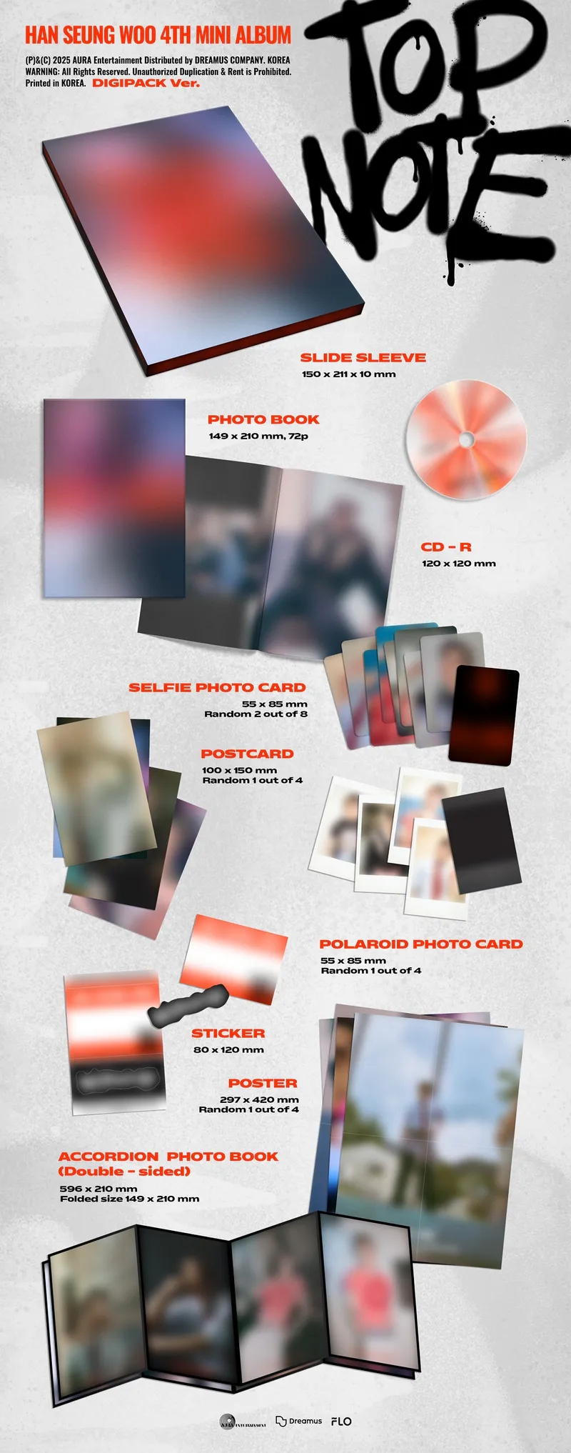 한승우(HAN SEUNG WOO) - 미니앨범 4집 [TOP NOTE] (Digipack Ver.) 2