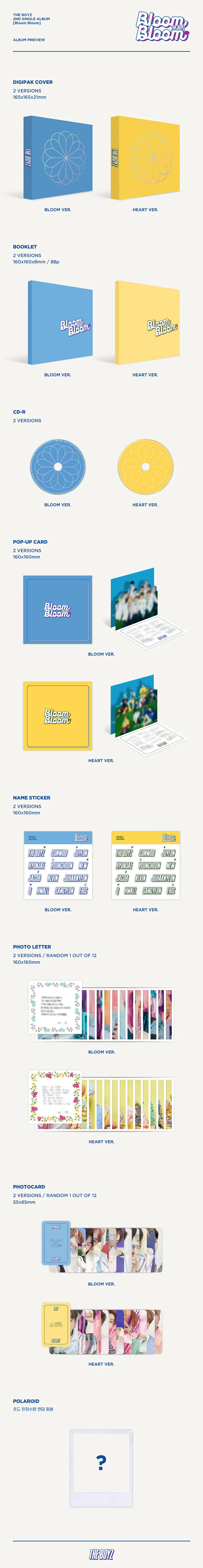 [랜덤] 더보이즈 (THE BOYZ) - 싱글2집 [Bloom Bloom] 상세 이미지 2