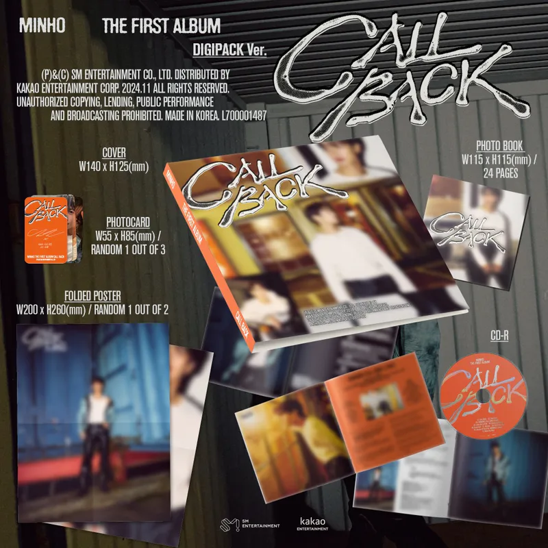 민호 (MINHO) - 정규 1집 [CALL BACK] (Digipack Ver.) 2