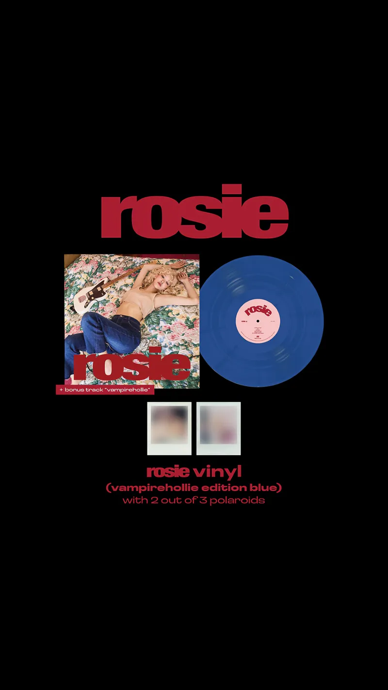로제 (ROSÉ) - first studio album [rosie] vinyl (vampirehollie edition blue) (LP.VER) 2