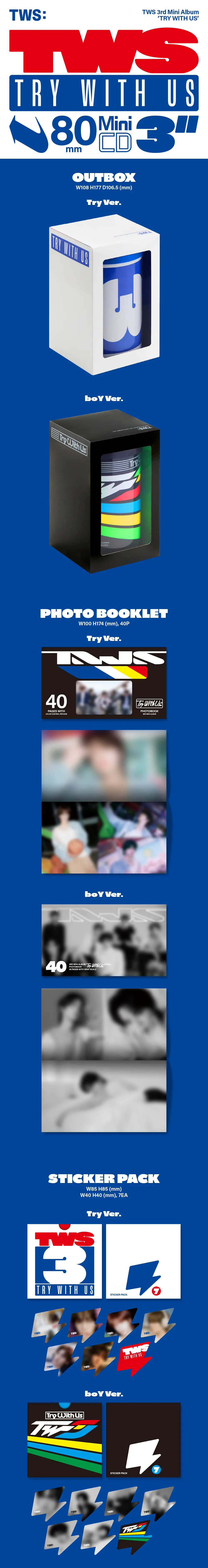 [세트] 투어스 (TWS) - 미니 3집 [TRY WITH US] 상세 이미지 2