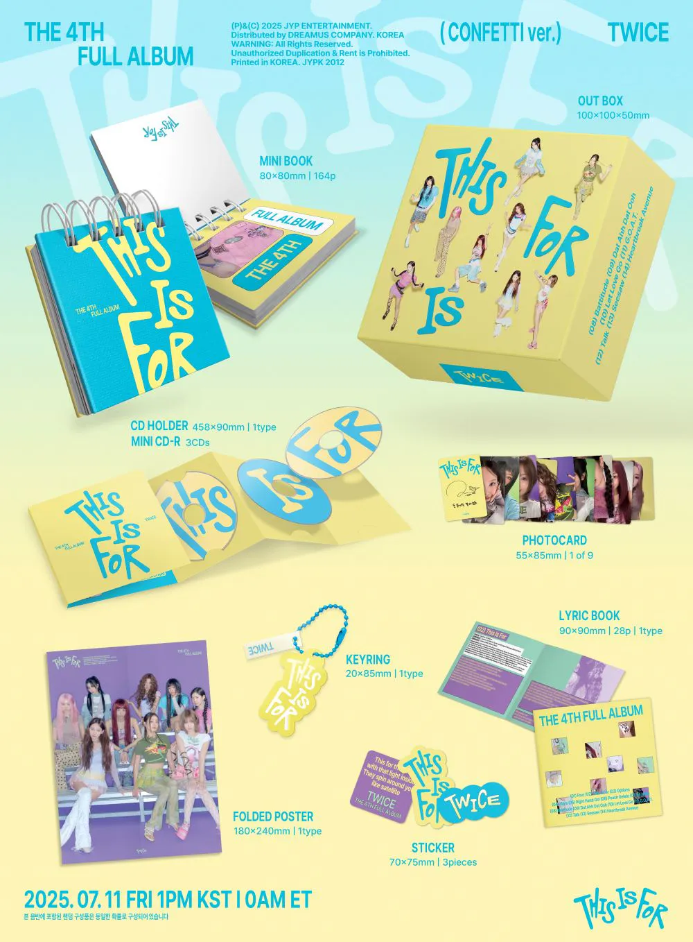 TWICE(트와이스) - [THIS IS FOR] (CONFETTI ver.) 상세 이미지 2