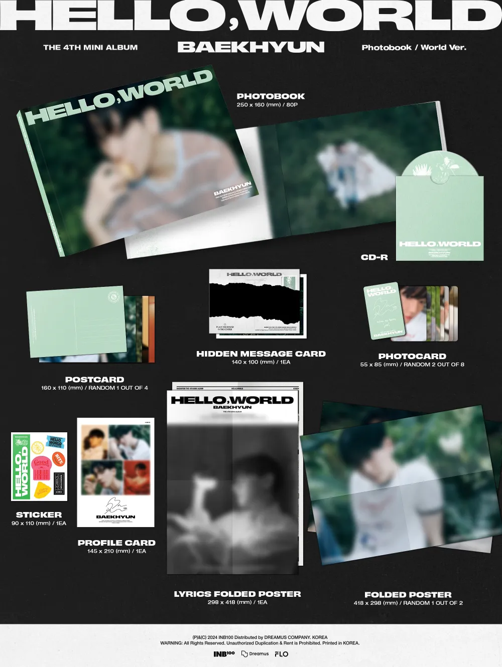 [랜덤] 백현 (BAEKHYUN) - 미니 4집 [Hello, World] (Photobook Ver.) 상세 이미지 3