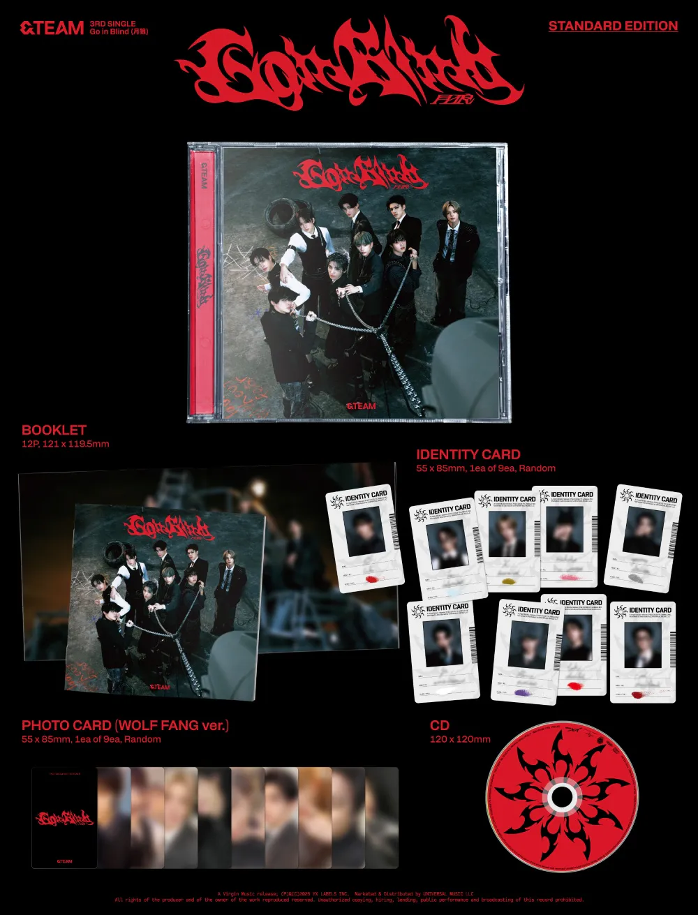 &TEAM (앤팀) - 3rd ALBUM ['Go in Blind'] (STANDARD EDITION) 상세 이미지 2
