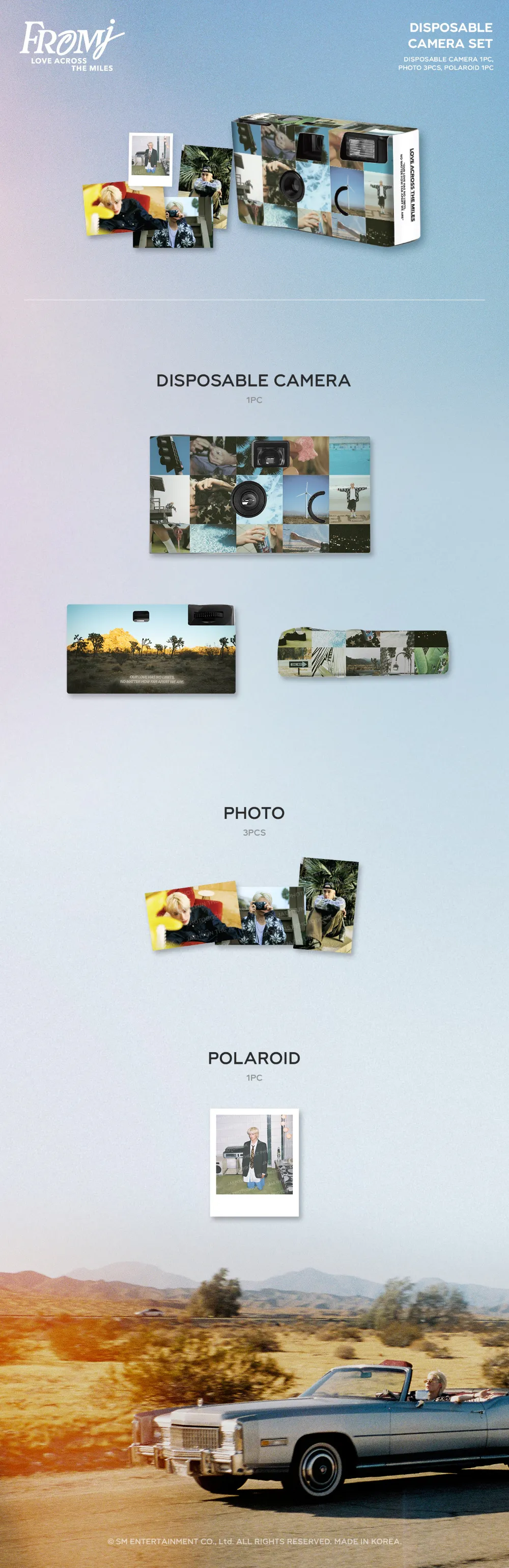 2025 JAEHYUN THE 1ST PHOTOBOOK MD - DISPOSABLE CAMERA SET 상세 이미지 2