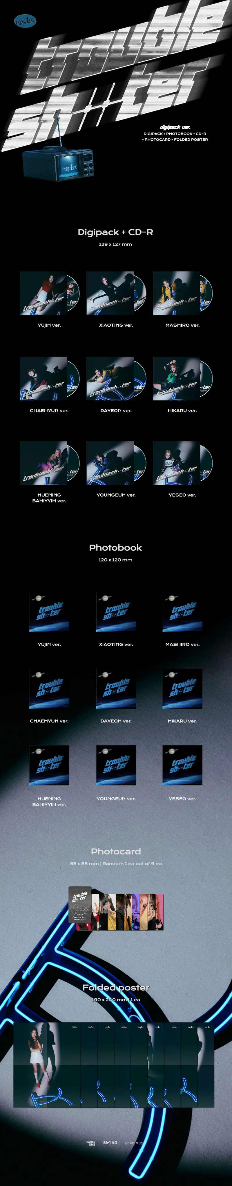 [세트] Kep1er (케플러) - 미니 3집 [TROUBLESHOOTER] (Digipack ver.) 상세 이미지 2
