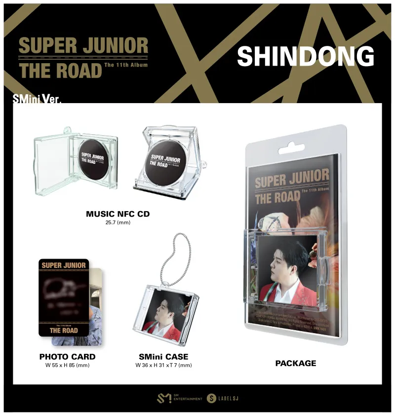 슈퍼주니어 (Super Junior) - 정규 11집 [The Road] (SMini Ver.)(SHINDONG ver.) 상세 이미지 2