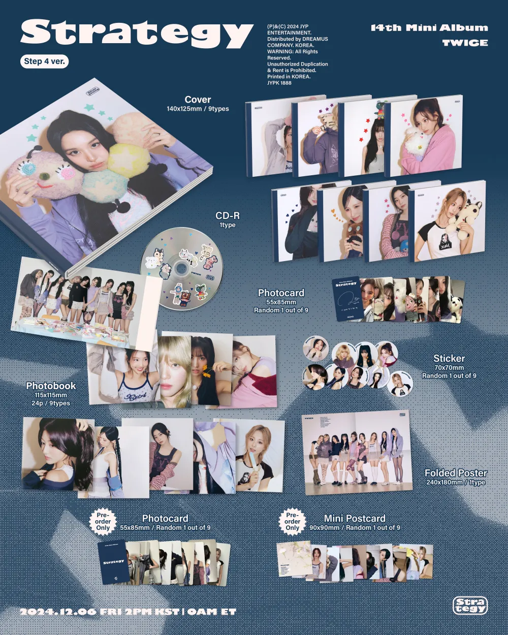 [랜덤] TWICE (트와이스) - 미니 14집 [STRATEGY] (Step4 ver. ) 상세 이미지 2