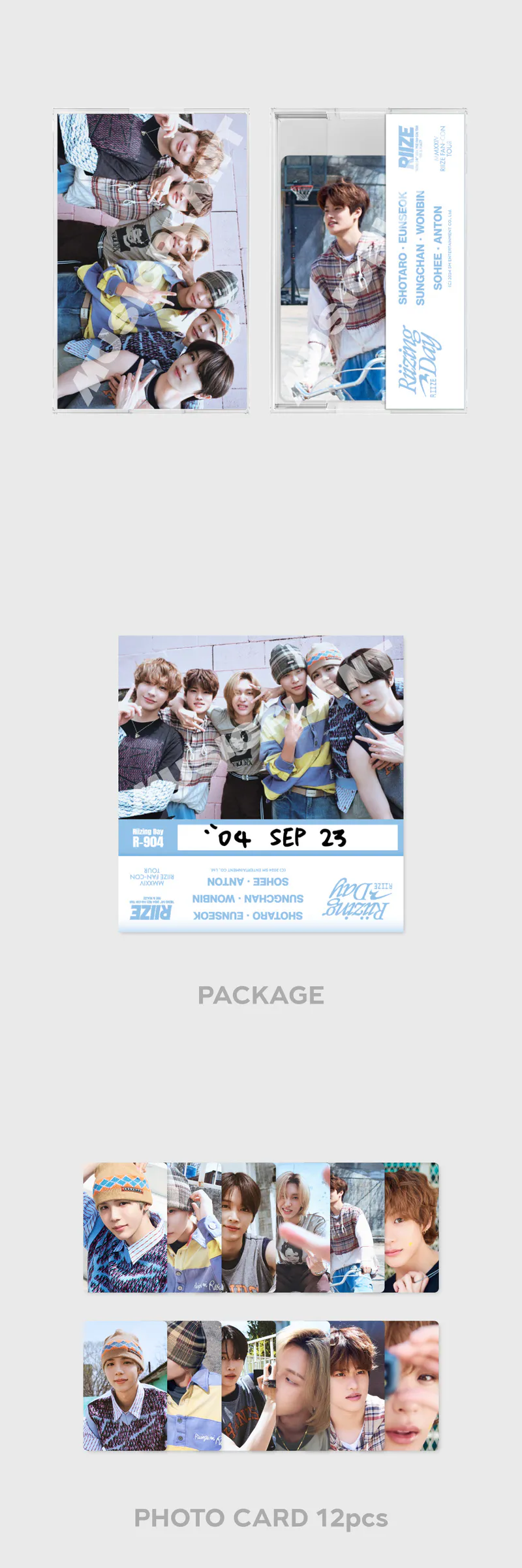 2024 RIIZE FANCON ‘RIIZING DAY’ FINALE in SEOUL MD - CASSETTE TAPE PHOTO SET 2