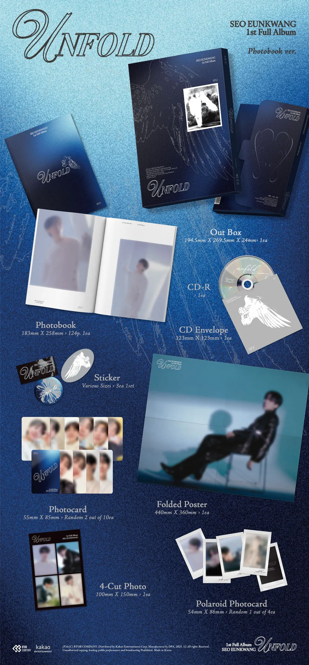 SEO EUNKWANG(서은광) - 1st FULL ALBUM [UNFOLD] (Photobook Ver.) 상세 이미지 2