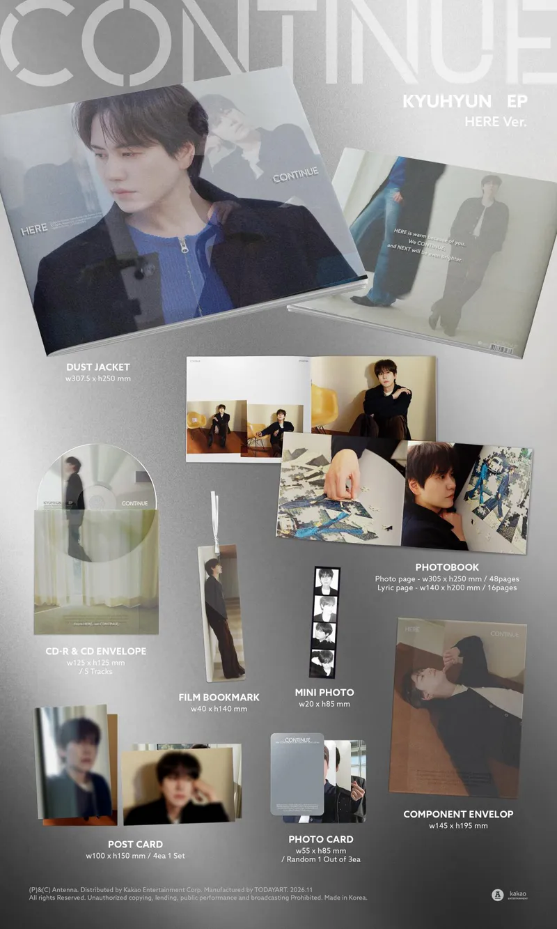 [세트] 규현(KYUHYUN) - EP [CONTINUE] (HERE Ver. / NEXT Ver.) 2