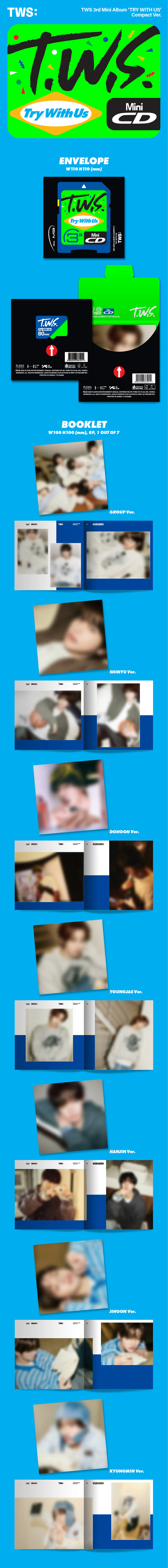 [세트] 투어스 (TWS) - 미니 3집 [TRY WITH US] (Compact Ver.) 상세 이미지 2