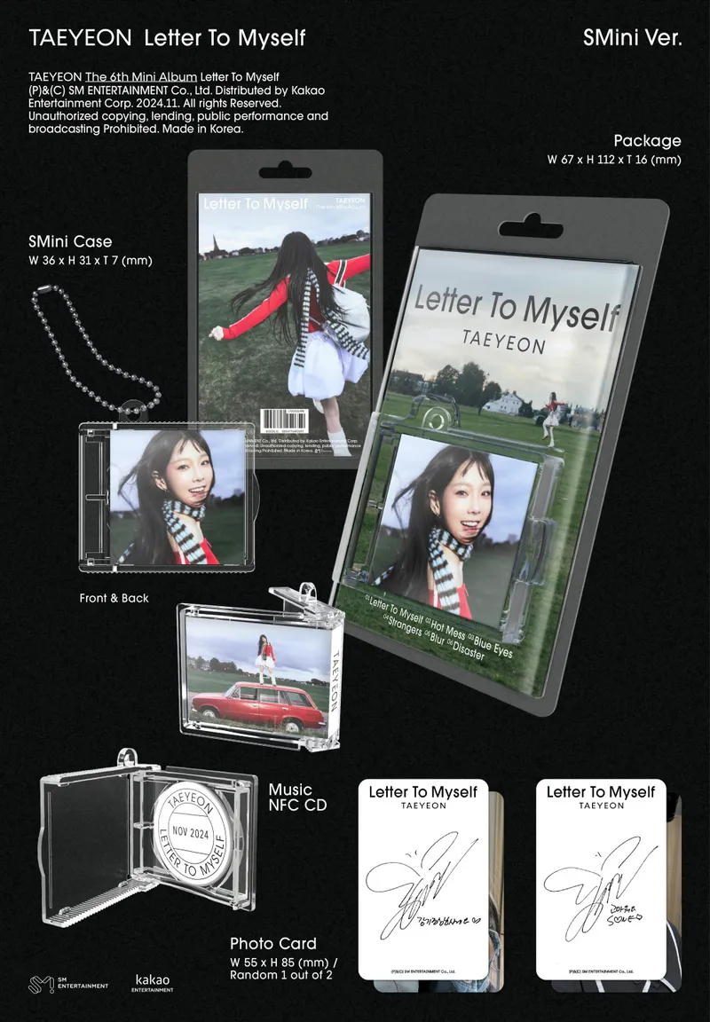 태연 (TAEYEON) - 미니 6집 [Letter To Myself] (SMini Ver.)(스마트앨범) 2