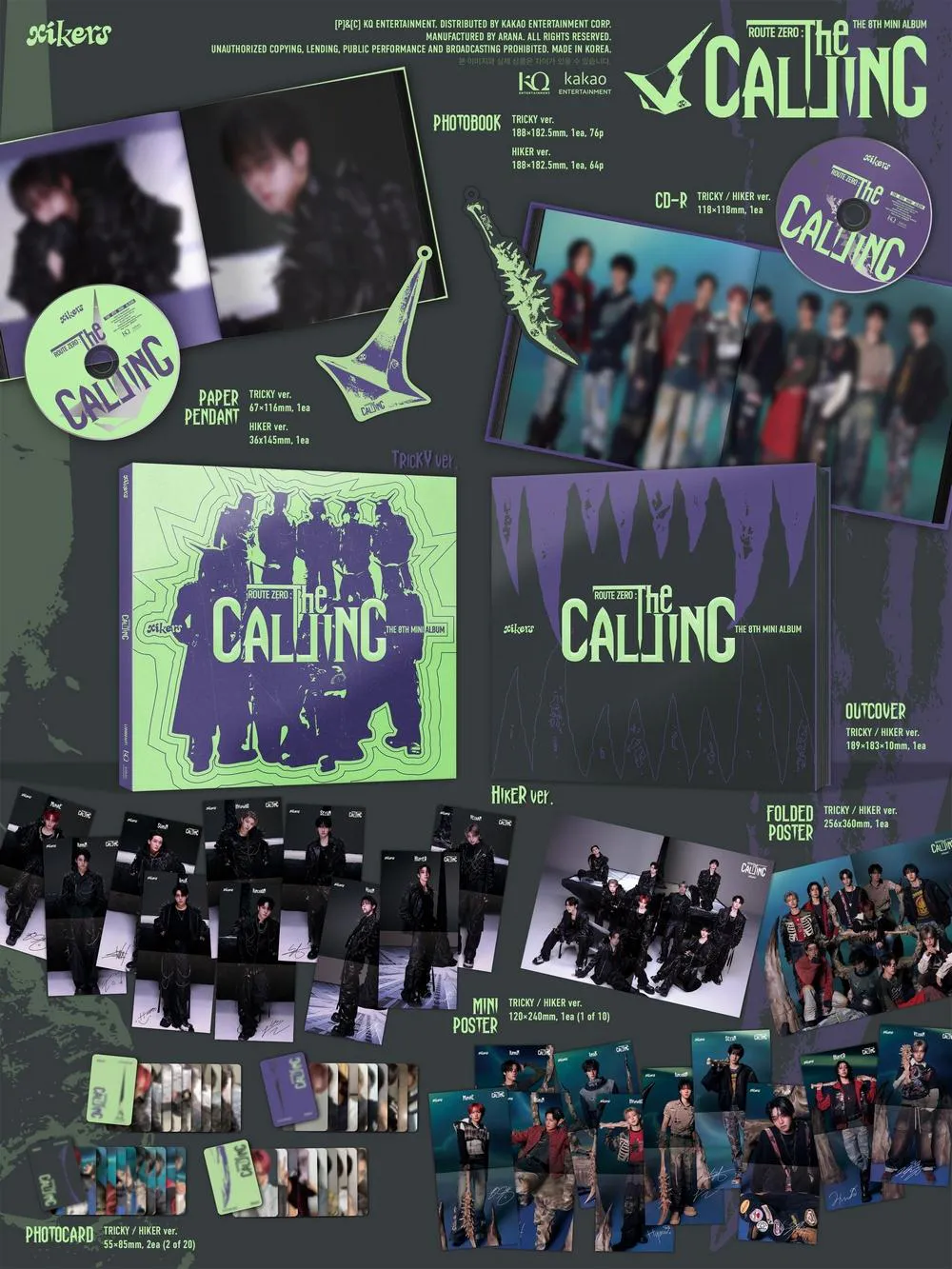 xikers(싸이커스) - 8TH MINI ALBUM [ROUTE ZERO : The CALLING] (TRICKY ver.) 상세 이미지 2