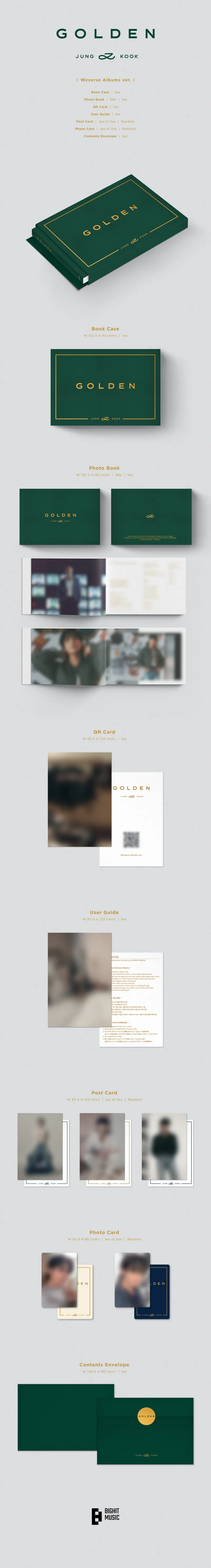 정국 (JungKook) - [GOLDEN] (Weverse Albums ver.) 상세 이미지 2