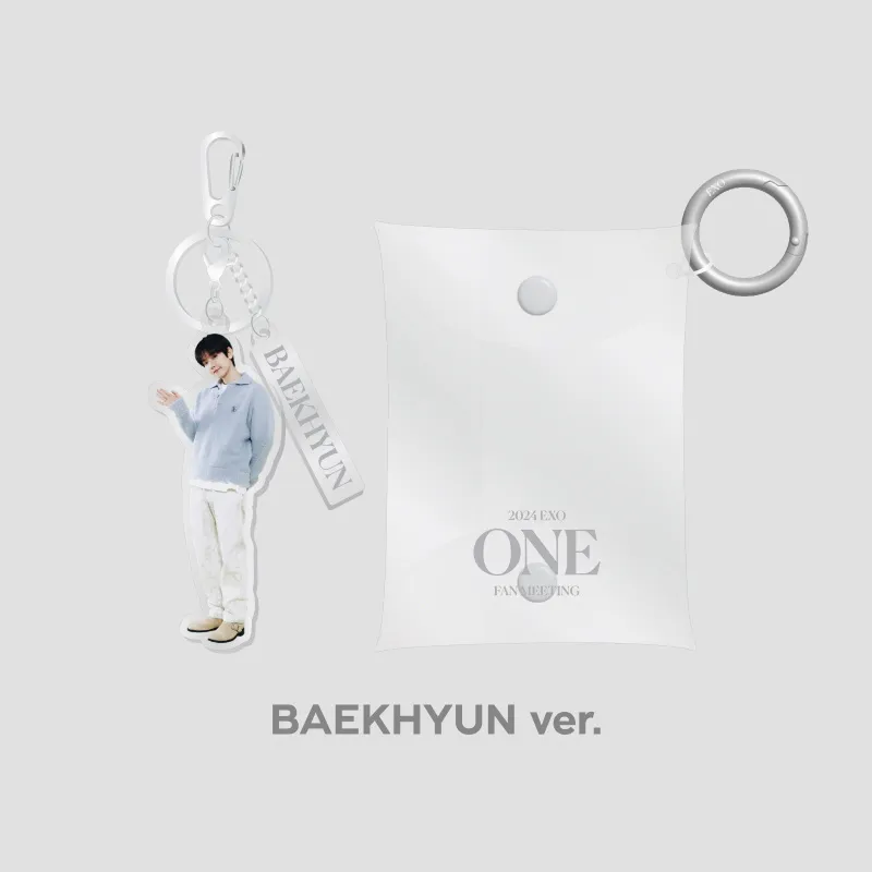 2024 EXO FAN-MEETING "ONE" MD - PVC POUCH+ACRYLIC KEY RING SET 4